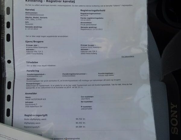 2013r. ! 1.4 16v ! Zarejestrowany ! 72 tys.km. ! Serwis ! full