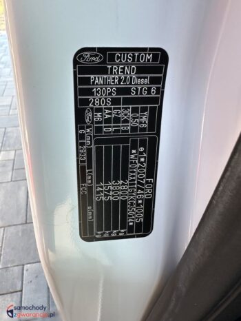 Ford Transit Custom Cena Netto Fv 23% full