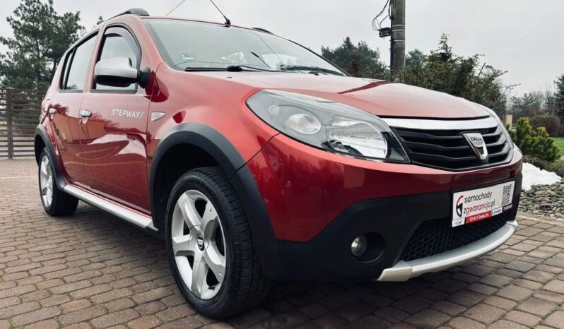 Dacia Sandero Stepway 1.6 MPI benz 86KM; Ładna; Bez korozji; Z Niemiec; FV Marża; Gwarancja! full