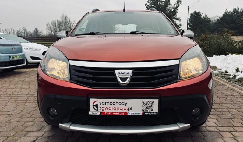 Dacia Sandero Stepway 1.6 MPI benz 86KM; Ładna; Bez korozji; Z Niemiec; FV Marża; Gwarancja! full