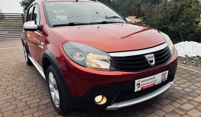 Dacia Sandero Stepway 1.6 MPI benz 86KM; Ładna; Bez korozji; Z Niemiec; FV Marża; Gwarancja! full