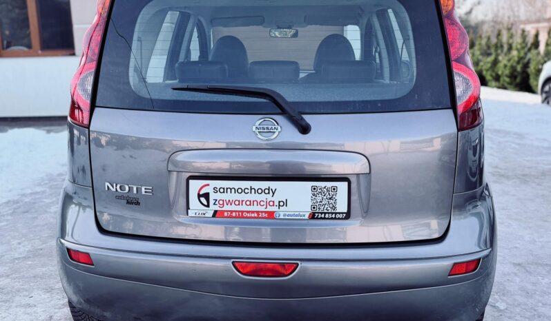 Nissan Note 1.4 benz 88KM; Bezwypadkowy; Świetny stan; Z Niemiec; FV Marża; Gwarancja! full