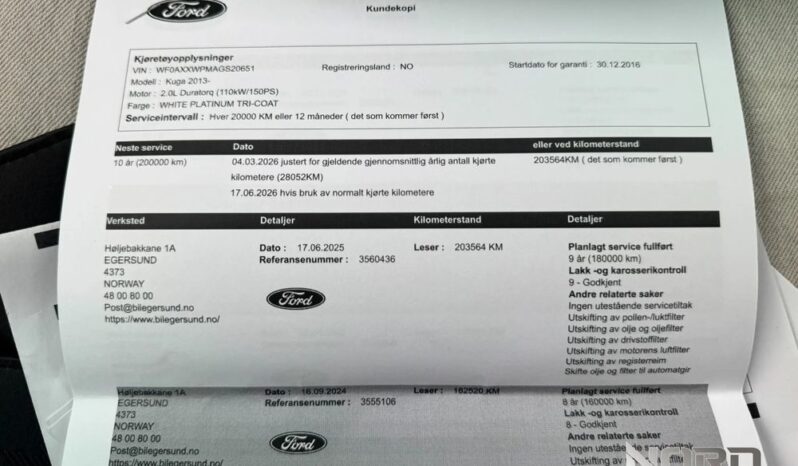Ford Kuga 2.0 TDCi 4×4 Vignale full