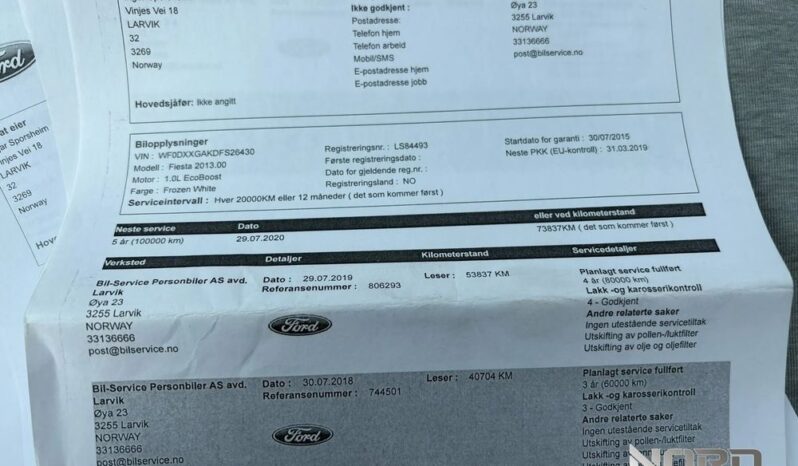Ford Fiesta 1.0 EcoBoost Titanium full