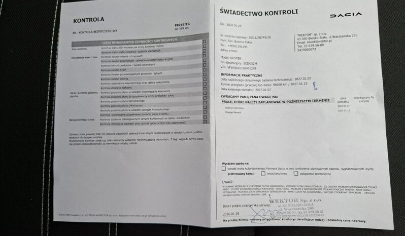 Dacia Duster Klimatronic, Automat, Nawigacja, Podgrz. fotele, Kamery 360 II (2017-2024) full