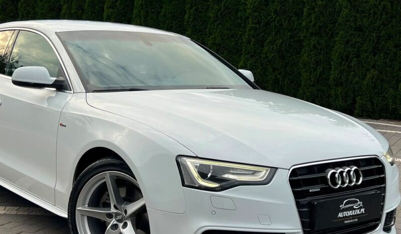 Audi A5 Sportback 2.0 TDI Quattro S tronic S-line Xenon Navi Kamera GrzaneFotele BiałaPerła Serwisowana Bezwypadkowa full