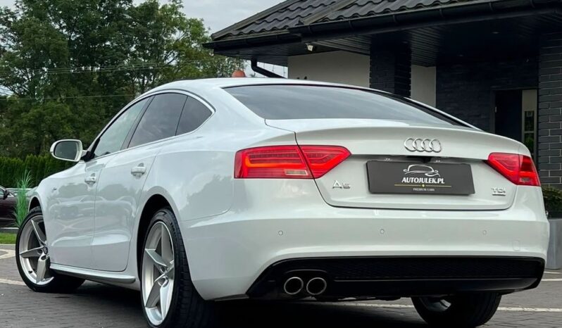 Audi A5 Sportback 2.0 TDI Quattro S tronic S-line Xenon Navi Kamera GrzaneFotele BiałaPerła Serwisowana Bezwypadkowa full