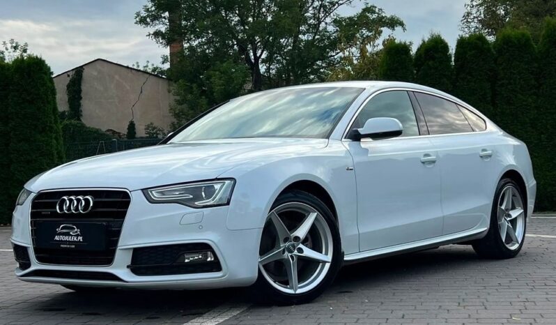 Audi A5 Sportback 2.0 TDI Quattro S tronic S-line Xenon Navi Kamera GrzaneFotele BiałaPerła Serwisowana Bezwypadkowa full