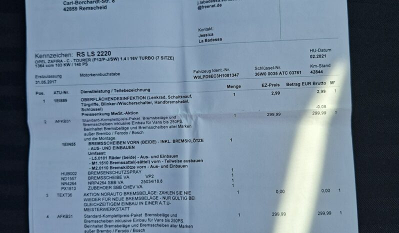 Opel Zafira Klimatronic 2-stref, Ele szyby 4x, Ele lusterka, 7 osobowy, PDC 2x C (2011-) full