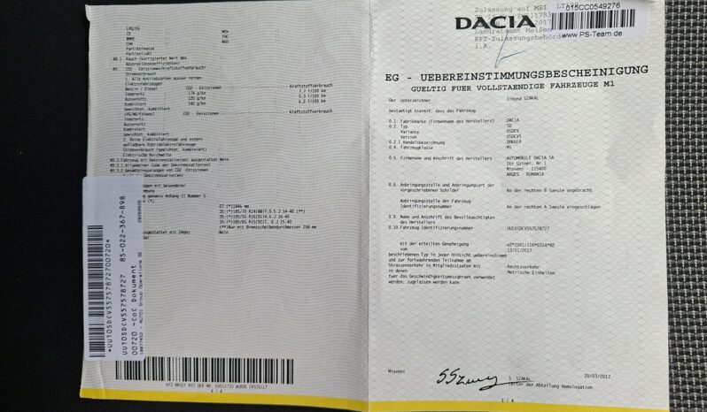 Dacia Dokker Klimatyzacja, Wahadło, Hak holowniczy, Ele szyby, Bluetooth full