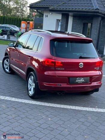 Volkswagen Tiguan 2.0 TDI 4Mot R-Style DSG Panorama Bixenon Skóra Grzane Fotele Serwisowany Bezwypadkowy Gwarancja full