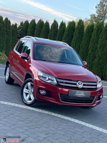 Volkswagen Tiguan 2.0 TDI 4Mot R-Style DSG Panorama Bixenon Skóra Grzane Fotele Serwisowany Bezwypadkowy Gwarancja full