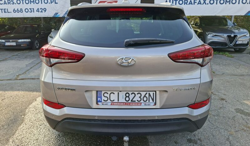Hyundai Tucson Klimatronic 2-stref, Podgrz. fotele, Hak, PDC, Kamera cofania, Navi III (2015-2020) full