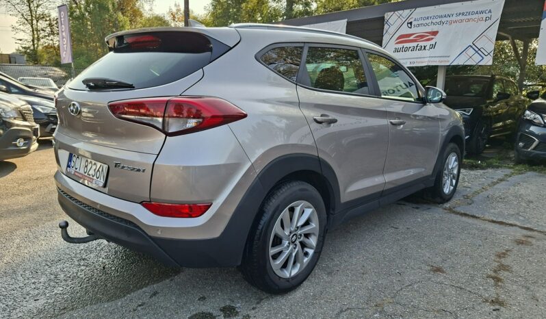 Hyundai Tucson Klimatronic 2-stref, Podgrz. fotele, Hak, PDC, Kamera cofania, Navi III (2015-2020) full