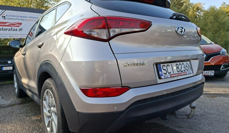 Hyundai Tucson Klimatronic 2-stref, Podgrz. fotele, Hak, PDC, Kamera cofania, Navi III (2015-2020) full