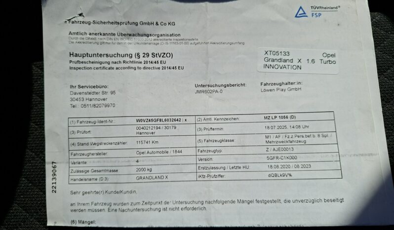 Opel Grandland X Klimatronic 2-stref, Podgrz. fotele przód i tył + kierownica, PDC 2x full