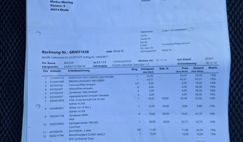 Nissan Qashqai Klimatronic 2-stref, Podgrz. fotele, PDC 2x, Navi, Kamera cofania II (2013-2021) full