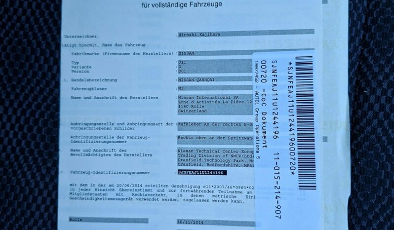 Nissan Qashqai Klimatronic 2-stref, Podgrz. fotele, PDC 2x, Navi, Kamera cofania II (2013-2021) full
